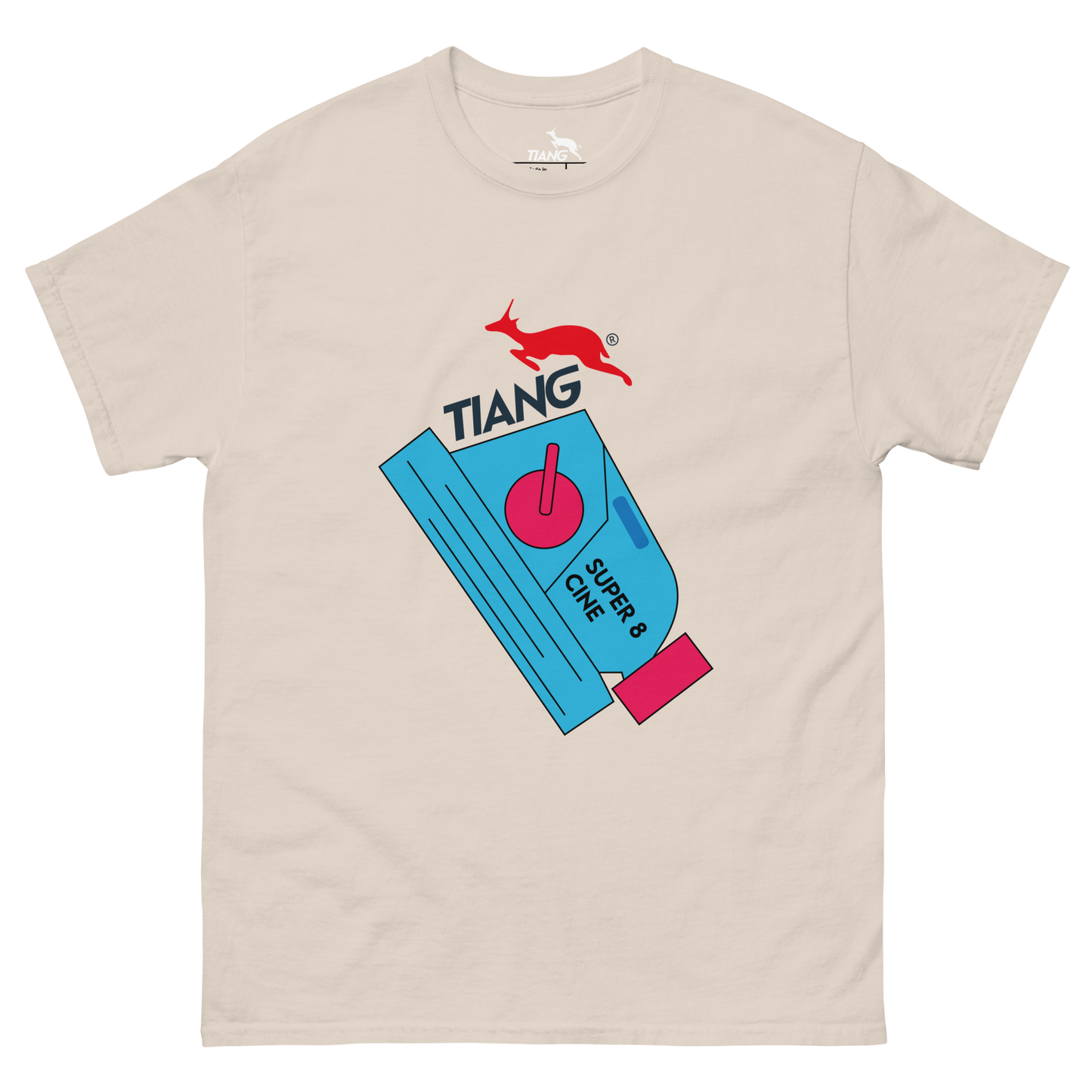 4 CLASSIC Camiseta Retro CINE SUPER 8 BLUE