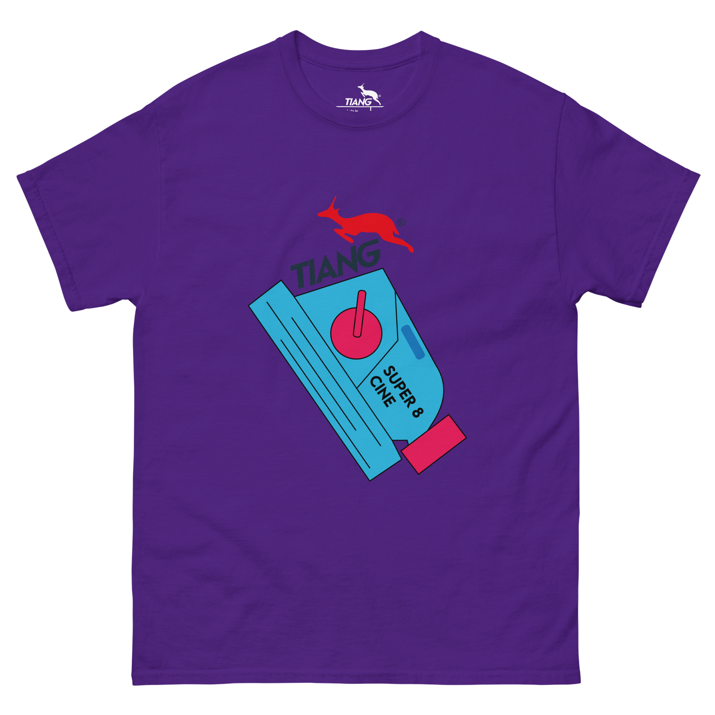 4 CLASSIC Camiseta Retro CINE SUPER 8 BLUE