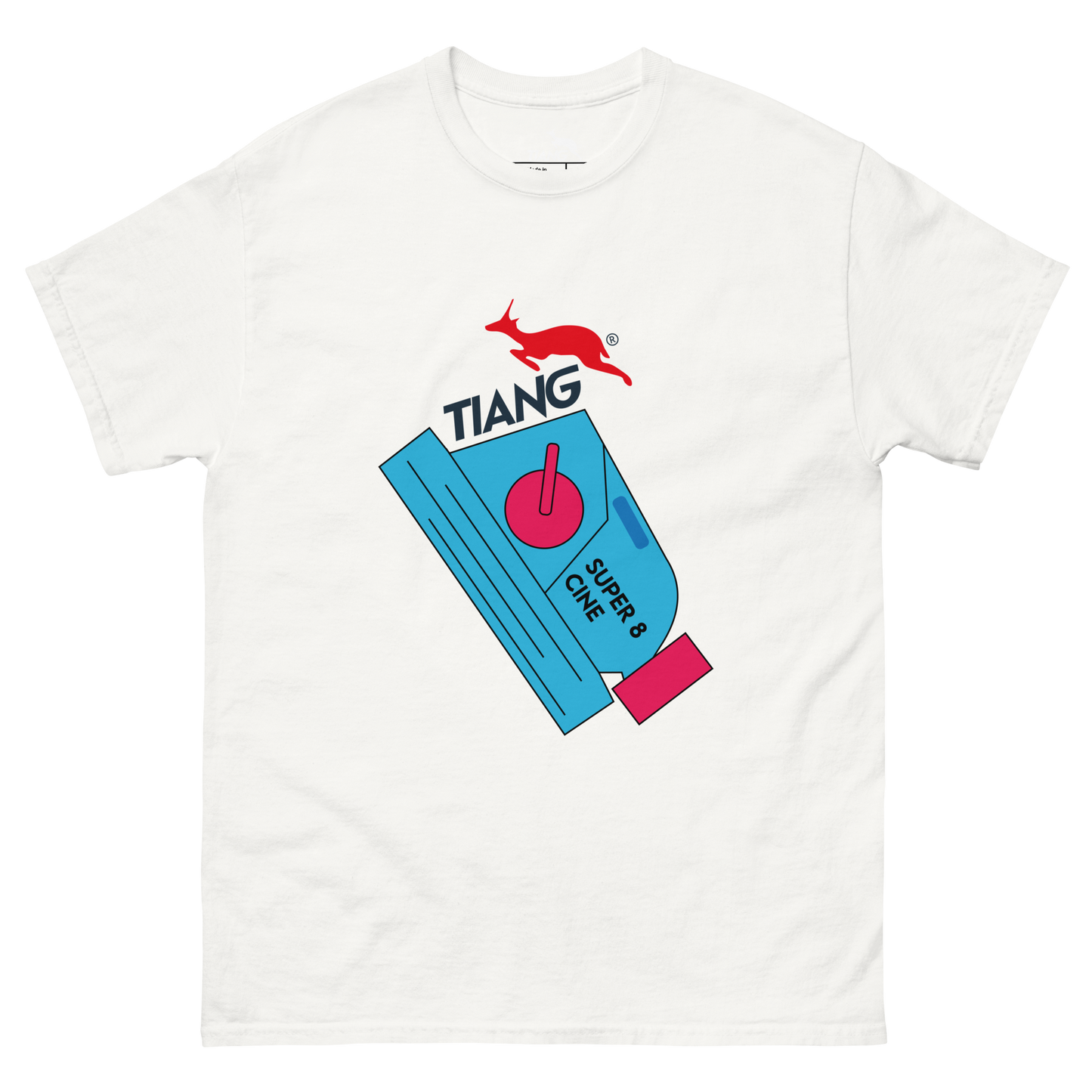 4 CLASSIC Camiseta Retro CINE SUPER 8 BLUE