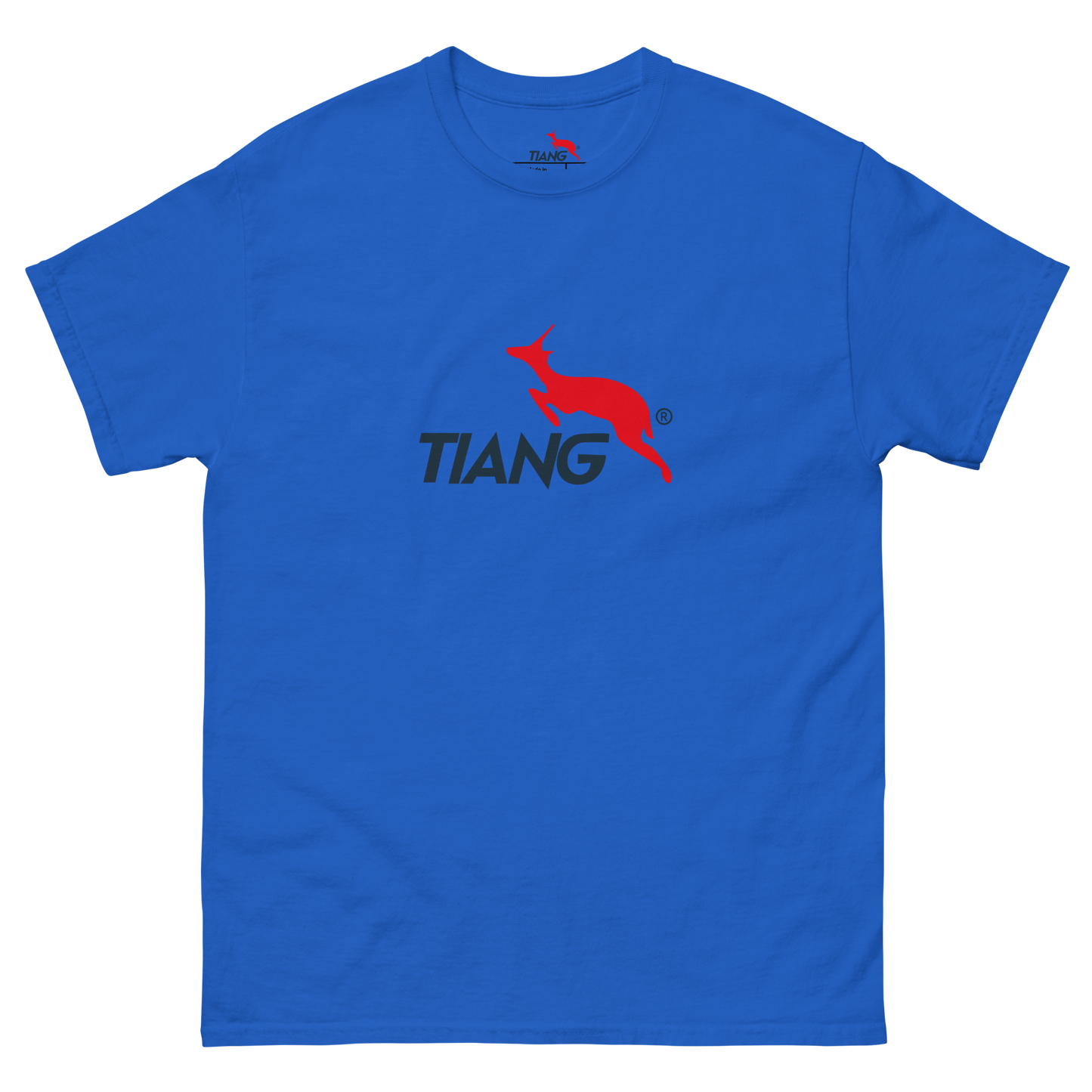 6 CLASSIC Camiseta LOGO TEXT BLUE