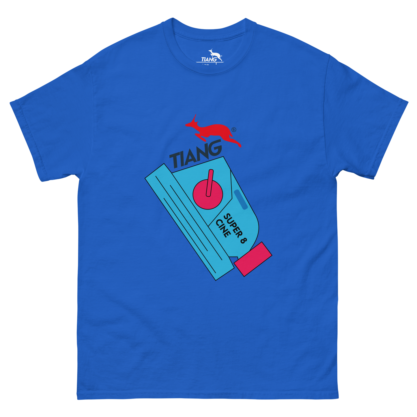 CLASSIC Samarreta Retro CINEMA SUPER 8 BLUE