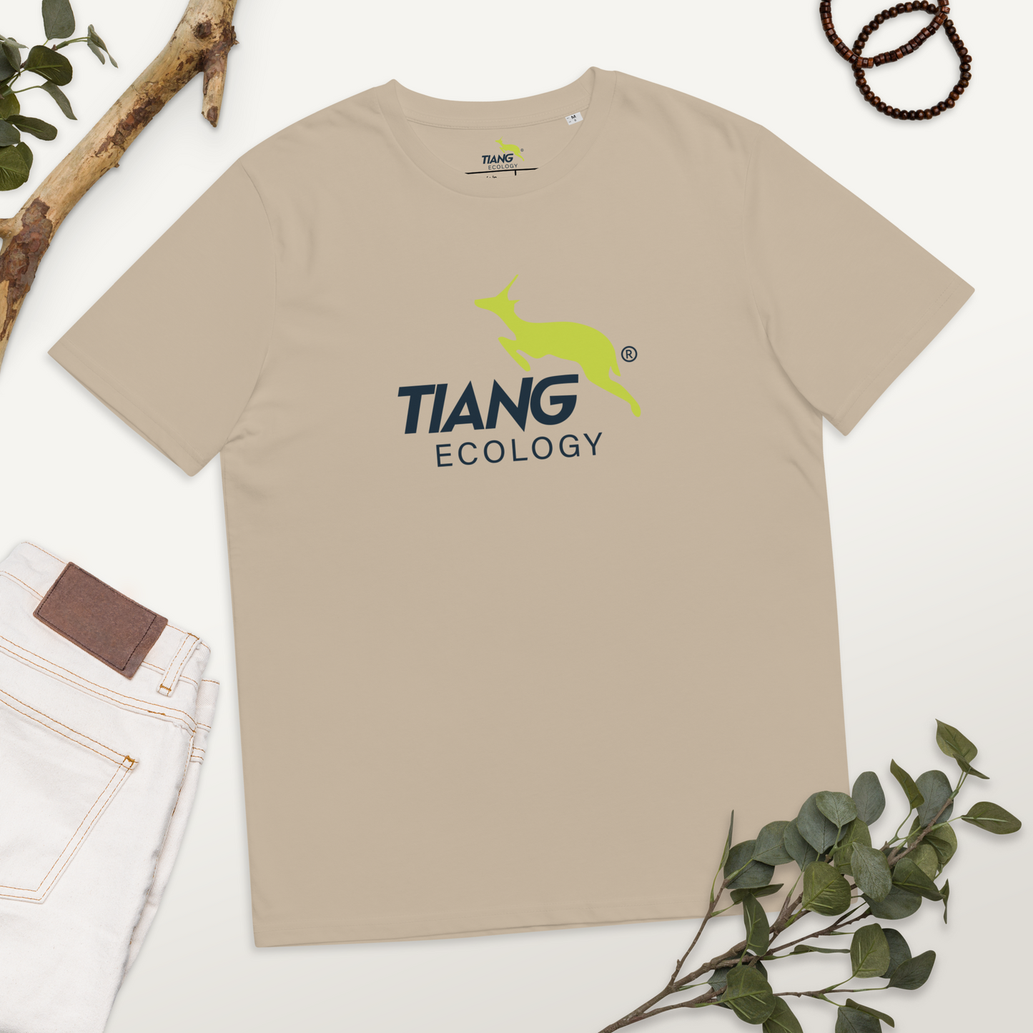 9F ECOLOGY Camiseta LOGO TEXT BLUE