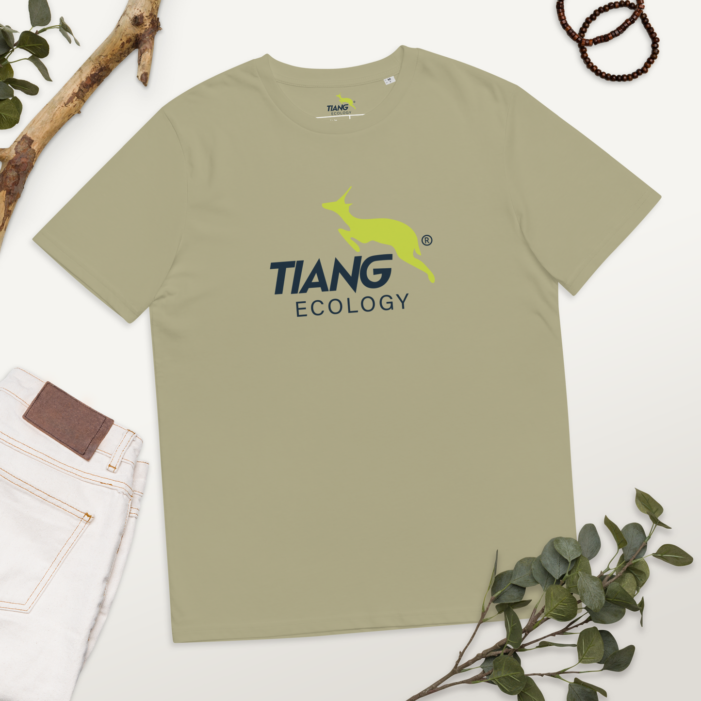 9F ECOLOGY Camiseta LOGO TEXT BLUE