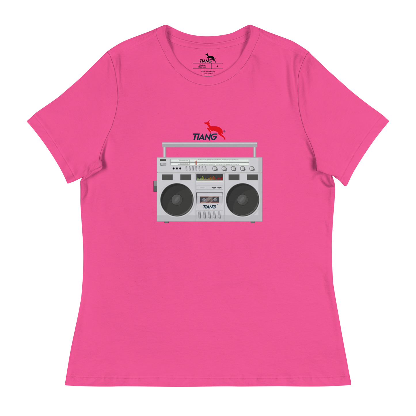 4 CLASSIC Camiseta mujer Retro RADIO STEREO 80's